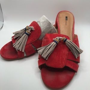 Matiko for Anthropologie suede mule sandals Size 39(US 8)